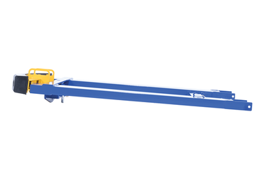 Steel Fork Truck Hook Base 44 In. Length With Steel/Rubber Push Bumper-Attachment to 2 In. Receiver 15 In. x 28 In. x 5-3/4 In Blue/Yellow